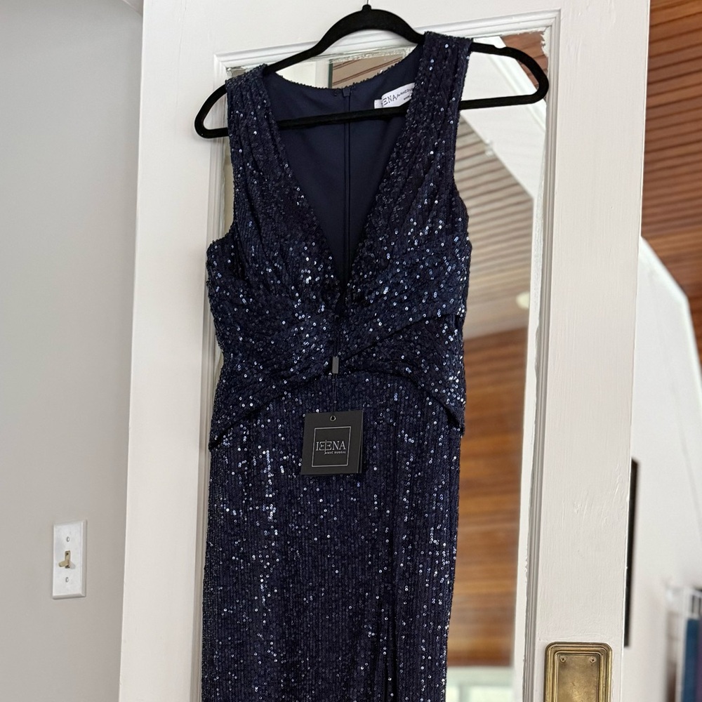 Mac Duggal Midnight Sequin Gown